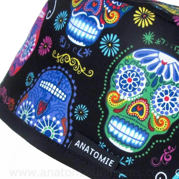 Gorros Quirofano Calaveras Mexicanas - 0121b